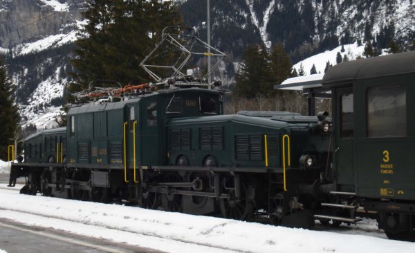 Un train Belle-Epoque Bern - Kandersteg, le 22 janvier 2012