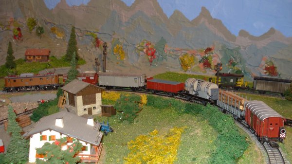 Ae 3/6 II 10460 bis, mais cette fois en tte de trains marchandises typiques et attachants !