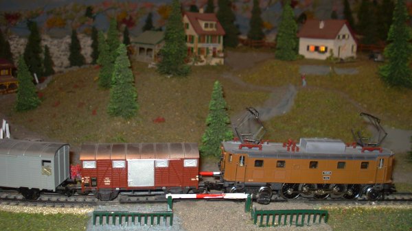 Ae 3/6 II 10460 bis, mais cette fois en tte de trains marchandises typiques et attachants !