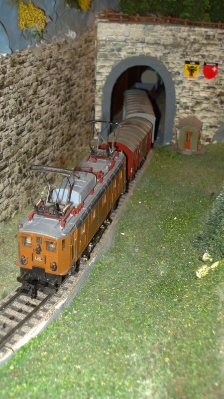 Ae 3/6 II 10460 bis, mais cette fois en tte de trains marchandises typiques et attachants !