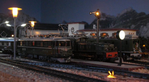 Ambiances crpusculaires dans la zone de la gare