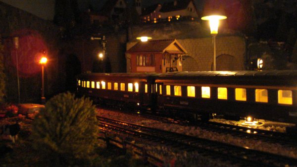 Ambiances crpusculaires dans la zone de la gare