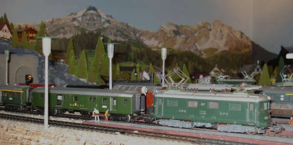 Trains directs lgers suisses du "Chemin de Fer-Muse du Cabanon"