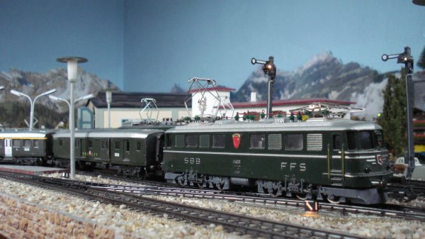 Trains directs lgers suisses du "Chemin de Fer-Muse du Cabanon"