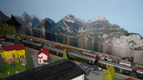 Trains directs lgers suisses du "Chemin de Fer-Muse du Cabanon"