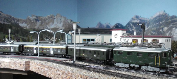 Trains directs lgers suisses du "Chemin de Fer-Muse du Cabanon"