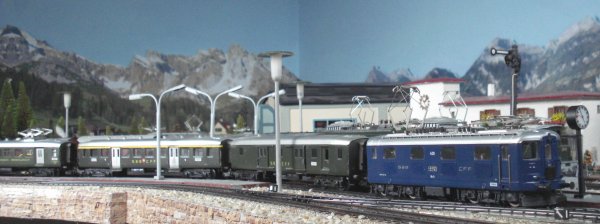 Trains directs lgers suisses du "Chemin de Fer-Muse du Cabanon"