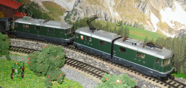 La Re 6/6 11602 "Morges" relle, puis modle de HAG, en images