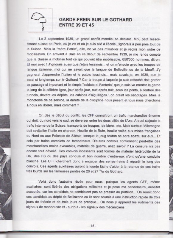 Deux bouleversants tmoignages de l'A.F.A.C., Section genevoise, cits dans la brochure du jubil du quarantime anniversaire en 1993