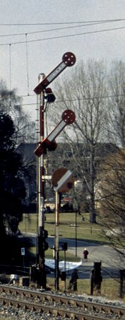 Emplacement des signaux avancés, d'entrée, de sortie et de manoeuvre