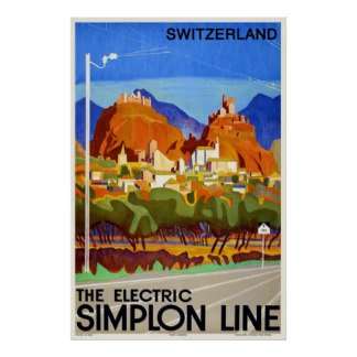 Publicit CFF (illustrations)  durant la premire moiti du vingtime sicle (deuxime partie)