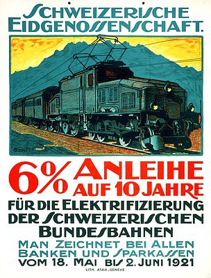 Publicit CFF (illustrations)  durant la premire moiti du vingtime sicle (deuxime partie)