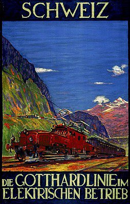 Publicit CFF (illustrations)  durant la premire moiti du vingtime sicle (deuxime partie)