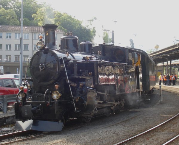 Ambiances "Vapeur" du 25 mai 2015 en gare de Vevey