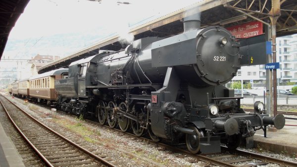 Ambiances "Vapeur" du 25 mai 2015 en gare de Vevey