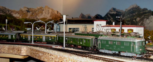 La judicieuse utilisation des wagons-restaurants suisses CFF en HO de MAERKLIN (premire partie)