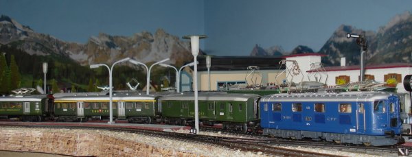 La judicieuse utilisation des wagons-restaurants suisses CFF en HO de MAERKLIN (premire partie)