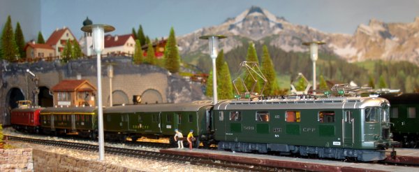 Encore quelques ambiances de trains intervilles avec locomotives Re 4/4 I (deuxime partie)