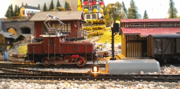 Ambiances avec les modles MAERKLIN de la E 6302 d'origine, produits entre 1953 et 1961