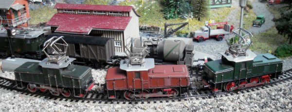 Ambiances avec les modles MAERKLIN de la E 6302 d'origine, produits entre 1953 et 1961