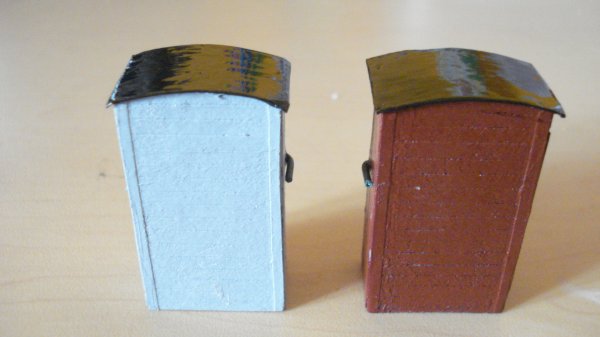 Authentiques vigies de garde-freins CFF pour wagons de marchandises "Tin-Plate" à deux essieux et à l'échelle 0