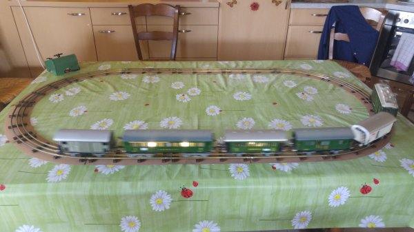 Locomotive "Tin-Plate 0" MAERKLIN RS 66/12920: les premiers essais en ligne