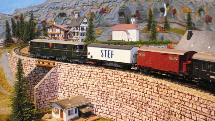 L'Ae 6/6 11403 "Schwytz" en plein effort avec son express